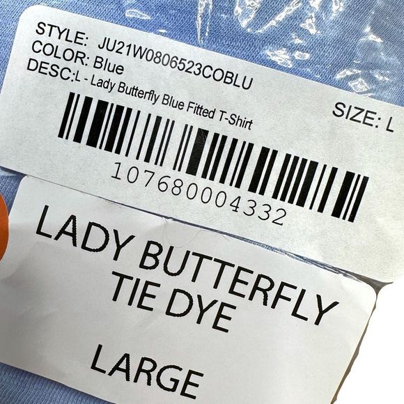 Boys Lie Lady Butterfly Tie Dye Tee - Size Large - Picture 9 of 9